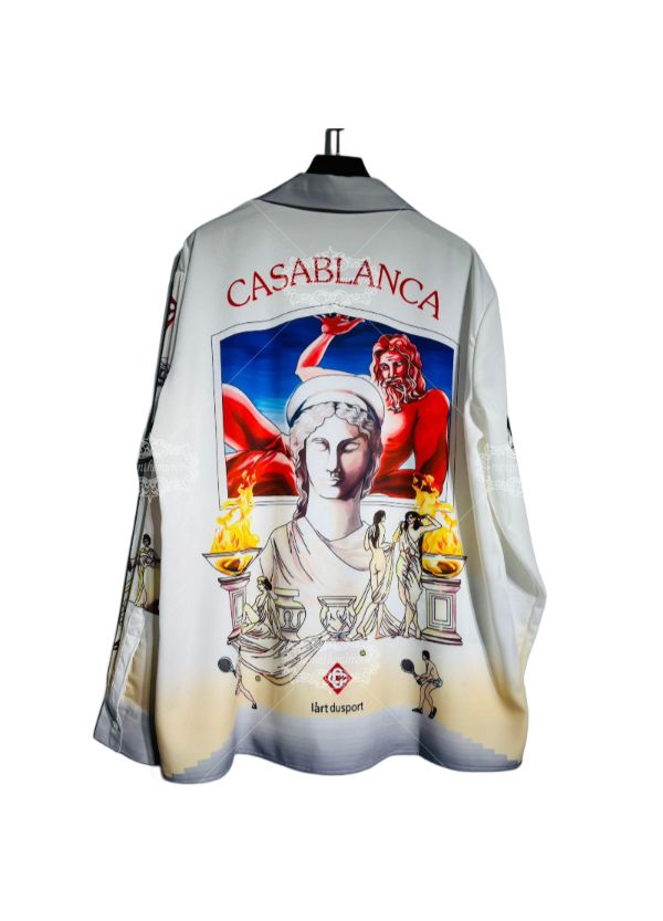 &Aacute;o sơ mi in họa tiết Medusa kiểu Baroque sang trọng | Quần short sang trọng m&agrave;u tối