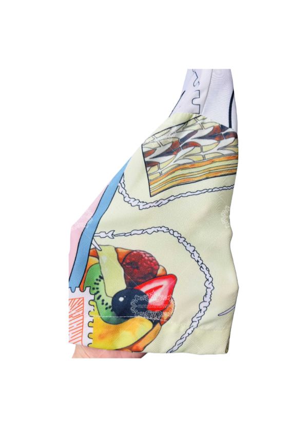 &Aacute;o sơ mi in h&igrave;nh học m&agrave;u xanh nước biển rực rỡ | Trang phục dạo phố sang trọng c&oacute; độ tương phản cao