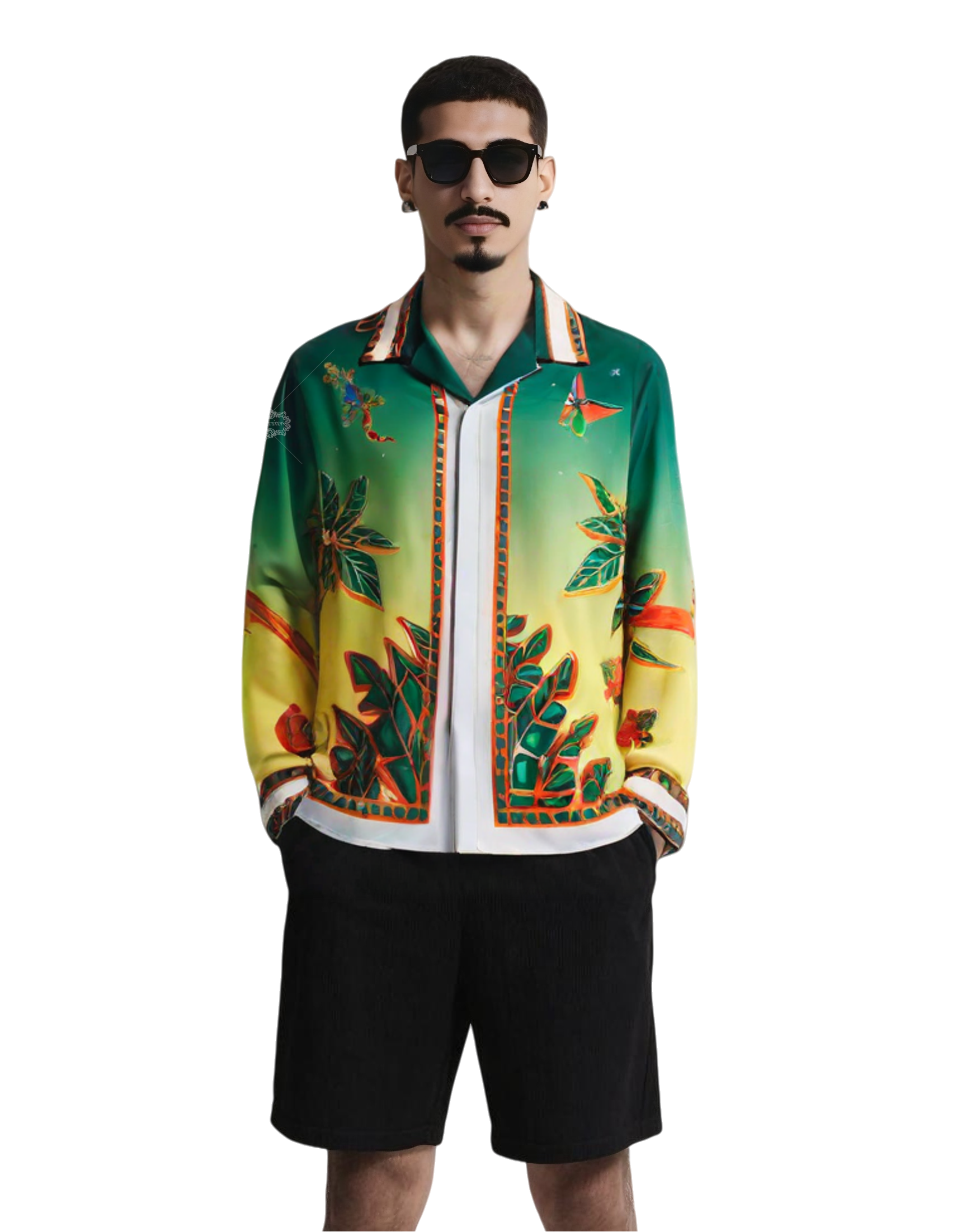 &Aacute;o sơ mi chuyển m&agrave;u d&agrave;nh cho c&acirc;u lạc bộ quần vợt theo phong c&aacute;ch cổ điển | Quần &aacute;o thể thao nhiệt đới Luxe d&agrave;i